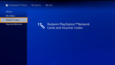 Playstation 4 shop store redeem codes